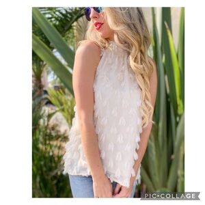 Ivory! Ivory Sleeveless Top